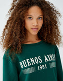 Bardot neckline top sweatshirt